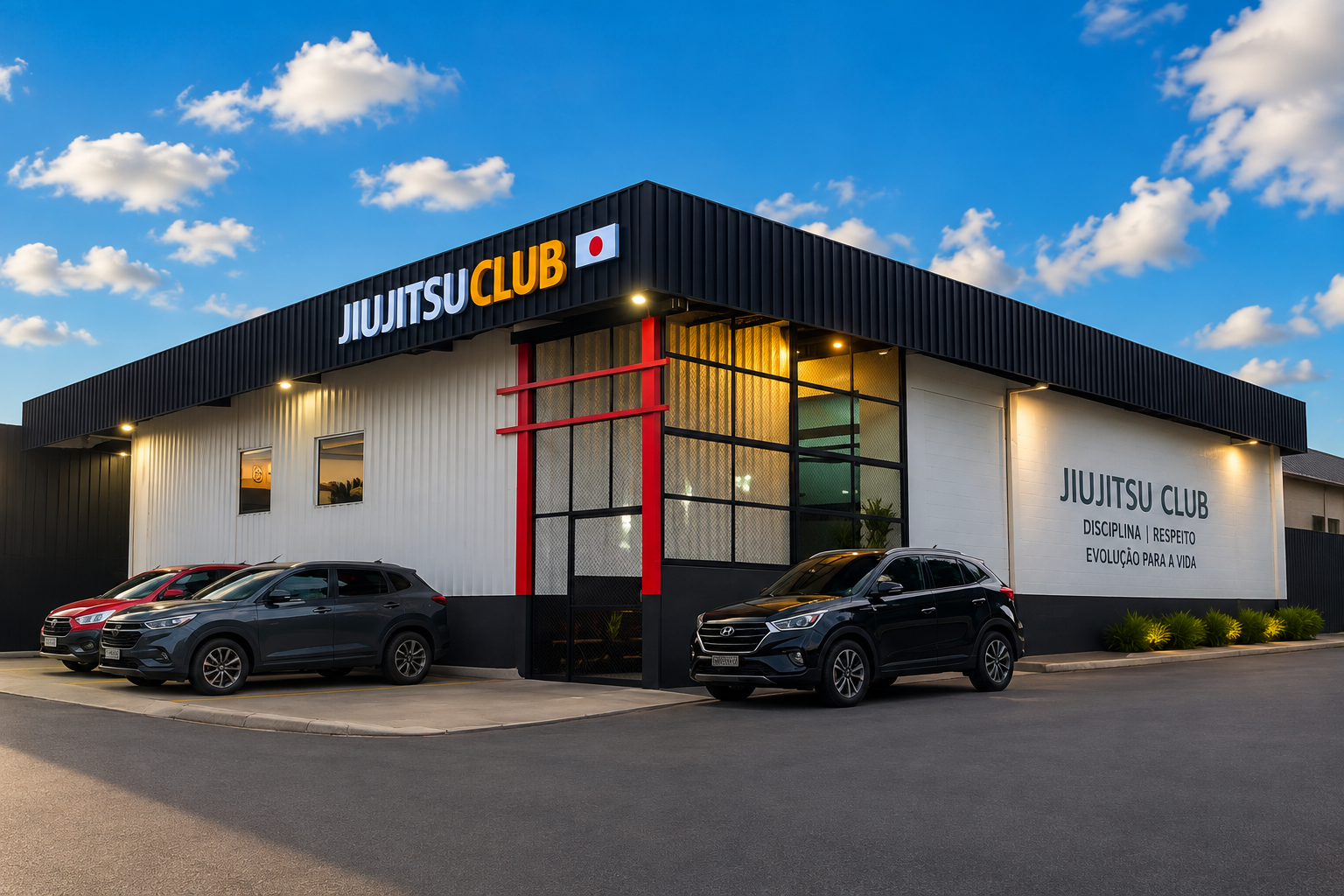 Fachada da Jiu Jitsu Club, unidade Planalto