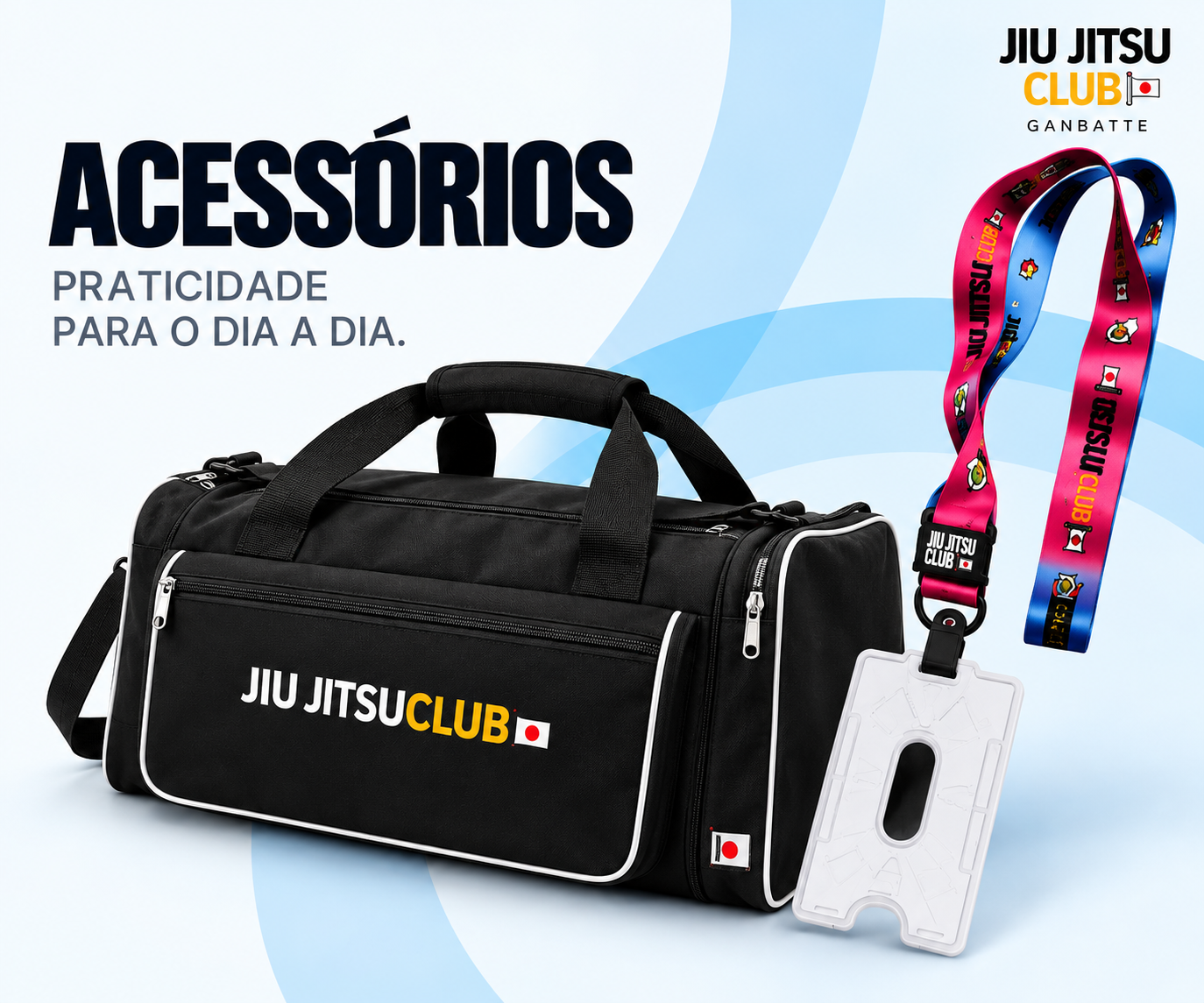 Bolsa e acessórios oficiais Jiu Jitsu Club